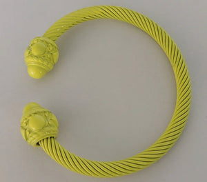 Cable cuff bracelet