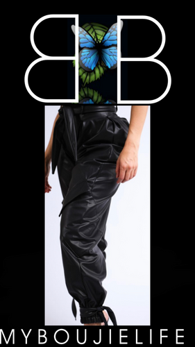 Biker Chic Faux Leather Pants